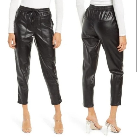 NEW! Blank NYC no guidance leather joggers 9708 - Picture 1 of 16